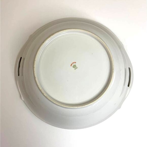 Antique Meito China Serving Bowl 10" Nippon Hand Painted Floral c. 1908 Japan - Picture 4 of 5